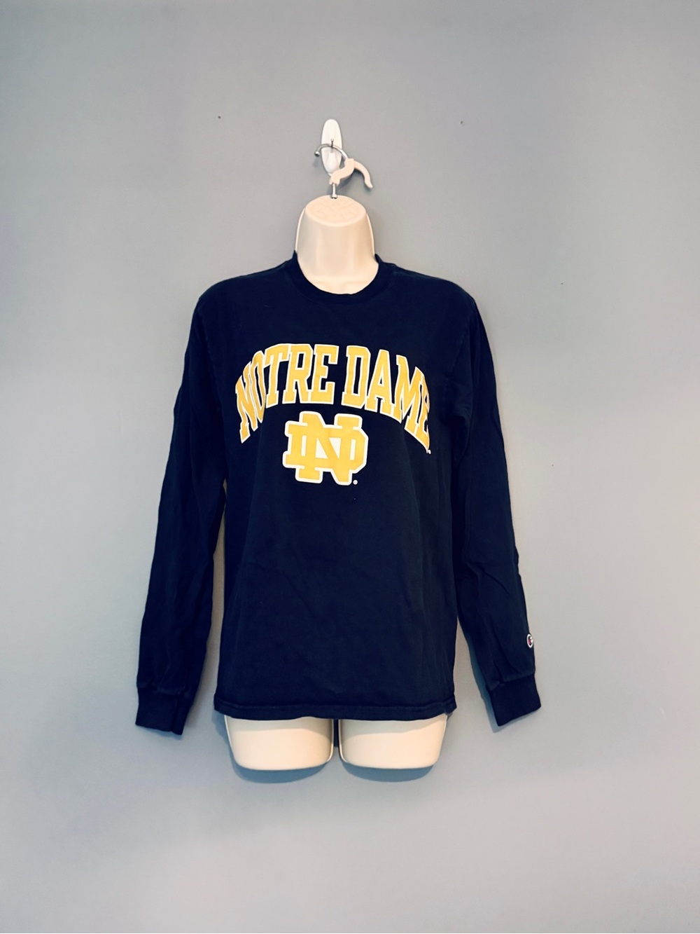 Champion Notre Dame Crewneck Tee - navy
